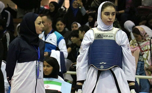 برنز جهانی بر گردن بانوی ایرانی