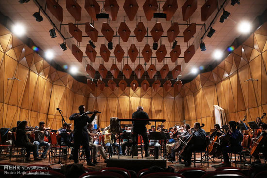 عکس: تمرین ارکستر ملی ایران