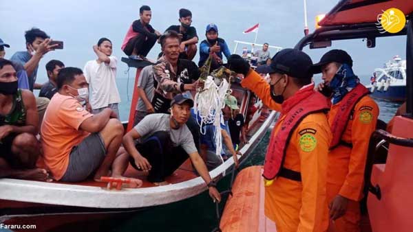 تصاویر؛ حاشیه سقوط هواپیمای ۷۳۷ اندونزی