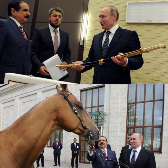 هدیه پوتین به پادشاه بحرین +عکس