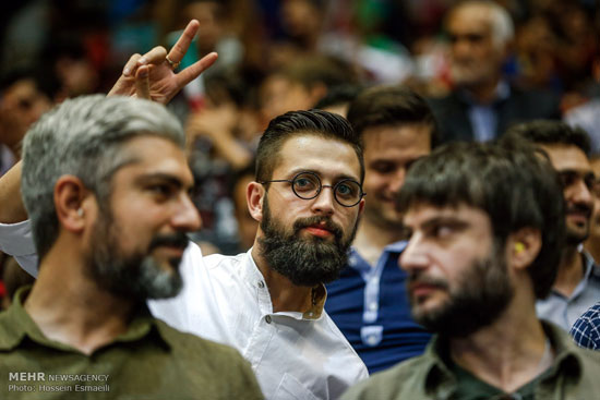 عکس: چهره ها در دوئل والیبالی ایران و آمریکا