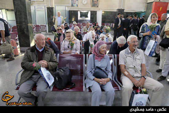 عکس: ورود قطار گردشگران اروپایی به تهران