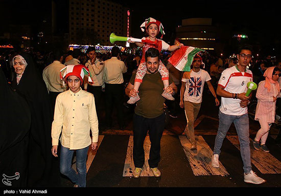 حمایت مردم ایران از تیم ملی بعد از بازی با پرتغال