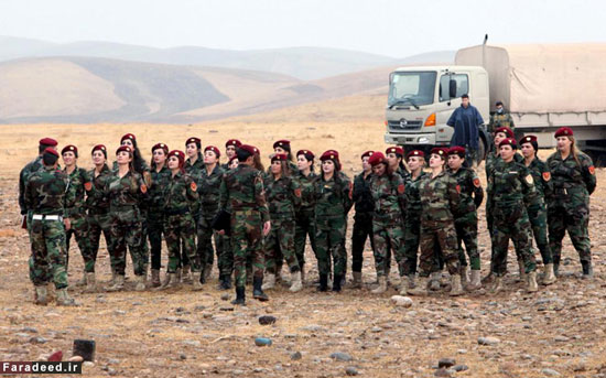 زنان پیشمرگه آماده نبرد با داعش +عکس