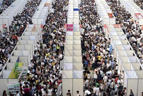 تصاویر تکان دهنده ای از جمعیت رو به رشد در چین