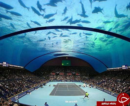 عجیب ترین ورزشگاه تنیس جهان +عکس