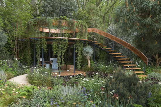 طرح زیبای باغ در نمایشگاه گل چلسی 2016