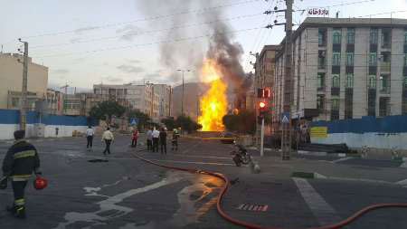 انفجار مهیب در غرب تهران +عکس
