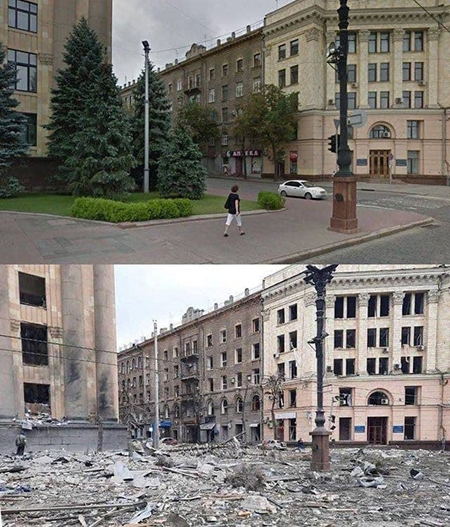 تصویری تکان‌دهنده از دومین شهر بزرگ اوکراین
