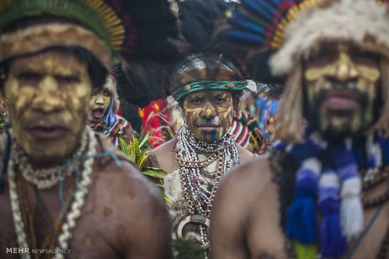 جشنواره قبایل در گینه جدید پاپوا +عکس