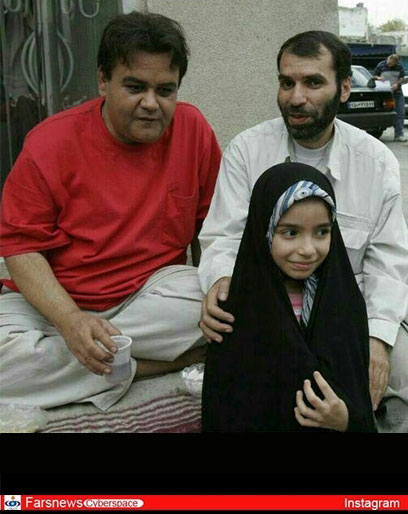 عکس ده‌ نمکی و دخترش با اکبر عبدی