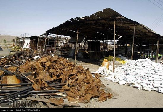 عکس: آتش سوزی در بازار گل تهران