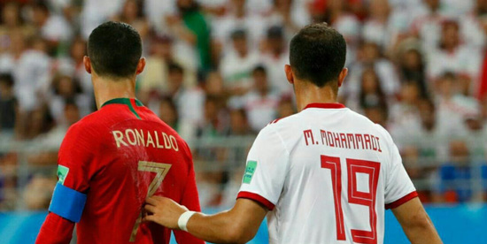 گاف عجیب در بازی ایران - پرتغال