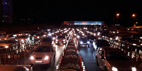 ترافیک سنگین به سمت تهران از قم و ساوه
