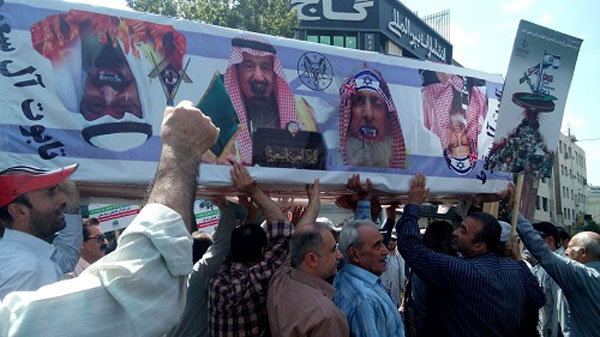 عکس: تابوت آل سعود بر دوش تهرانی ها