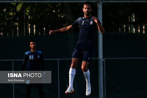 نخستین تمرین تیم ملی فوتبال ایران