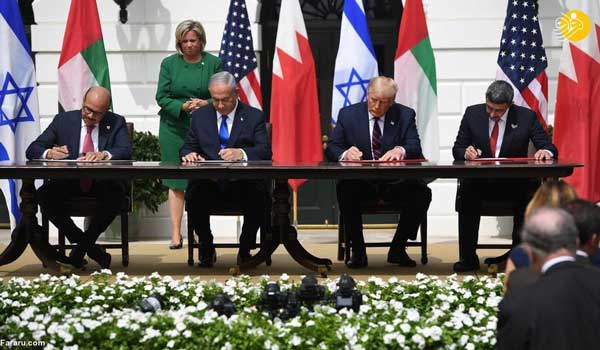 امضای توافق صلح بین اسرائیل، بحرین و امارات