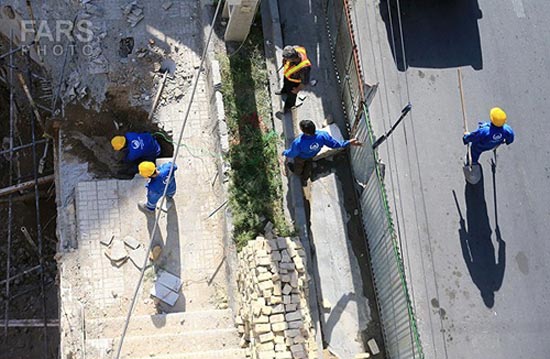 عکس:مرگ دردناک یک کارگر ساختمانی(16+)
