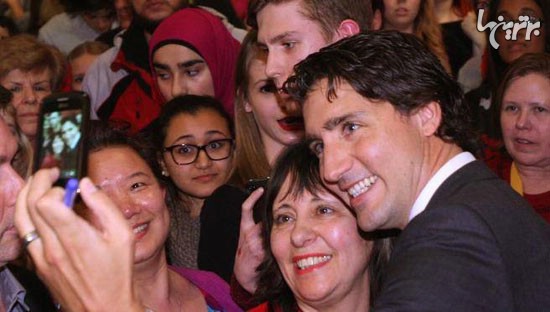 نخست وزیر جدید کانادا در قاب سلفی