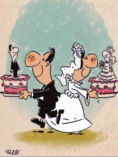 کارتون: بفرمایید کیک طلاق!