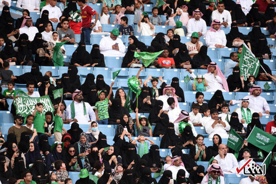 ورود زنان عربستانی به استادیوم برای نخستین بار