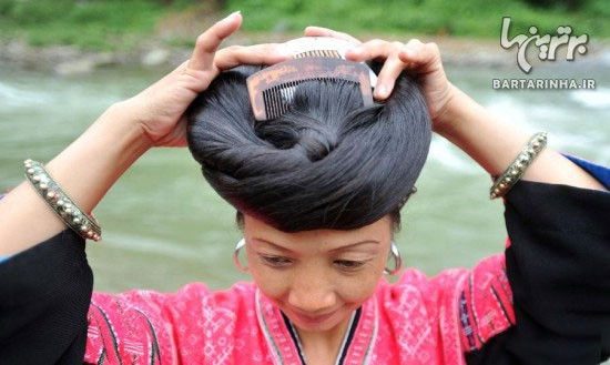 موهای 2متری زنان در این روستا! +عکس