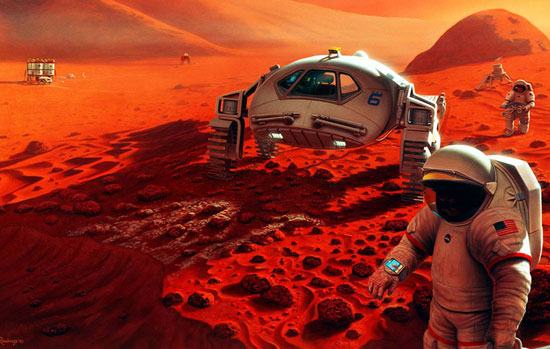 چند سال دیگر انسان روی مریخ قدم می گذارد؟