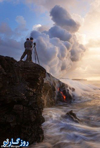 آتشفشانی سرکش از دریچه دوربینی دیوانه!