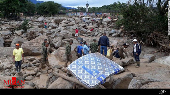 رانش مرگبار زمین در کلمبیا