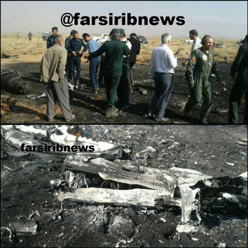 سقوط هواپیمای نظامی در استان فارس