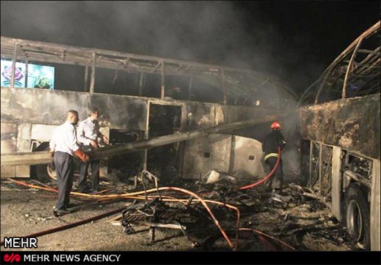 عکس: تصادف مرگبار در اتوبان قم - تهران