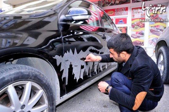 هنرنمایی متصدی پارکینگ با ماشین شما!