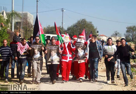 عکس: بابانوئل های فلسطینی