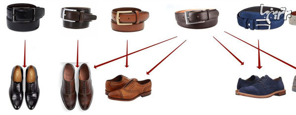 راهنمای سِت کردن رنگ کفش با کمربند برای آقایان