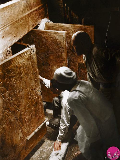 تصاویر کمیاب و رنگی از مقبره فرعون
