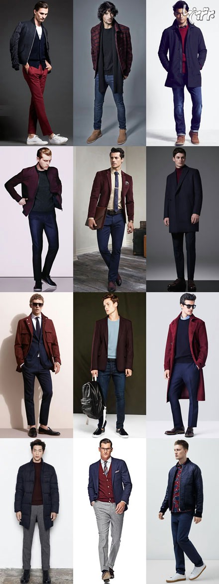 ست رنگ لباس مردانه در پاییز و زمستان 94