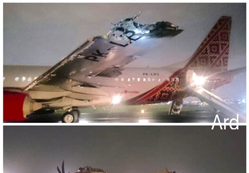 برخورد 2 هواپیما با هم در «جاکارتا» +عکس