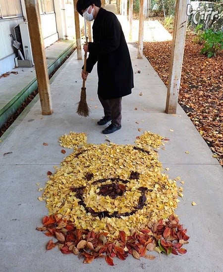 هنرنمایی ژاپنی ها با برگ های پاییزی