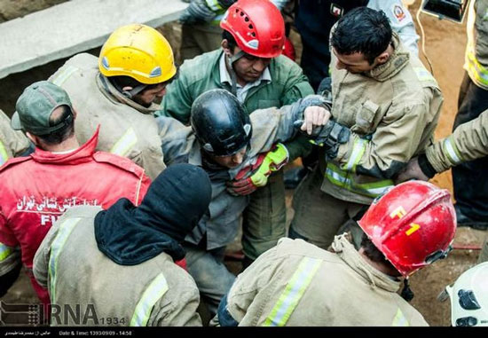 عکس: ریزش مرگبار آوار در تهران