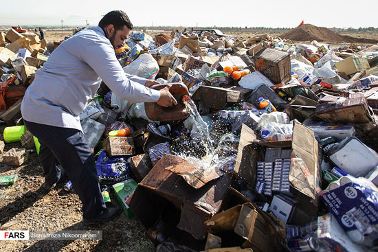 امحای 140 تن کالای قاچاق در اصفهان