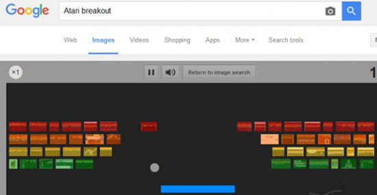 بازی آتاری مخفی شده در بخش جستجوی تصاویر گوگل!