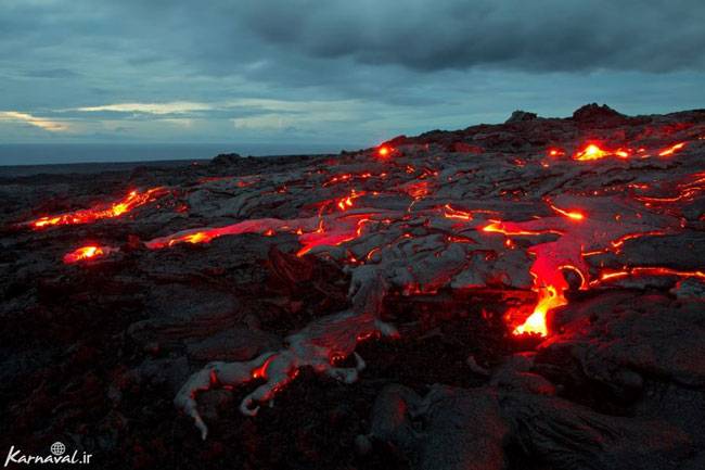 تصاویری اعجاب انگیز از فوران آتشفشان ها