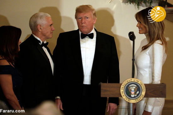 پوشش متفاوت ترامپ و ملانیا در کاخ سفید