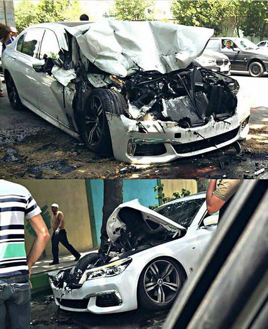تصادف سنگین BMW در تهران