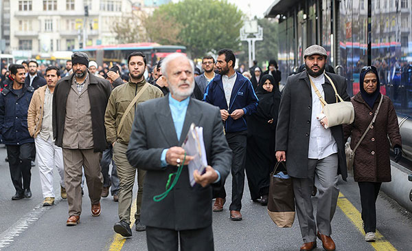 تجمع مردم تهران در اعتراض به حوادث اخیر