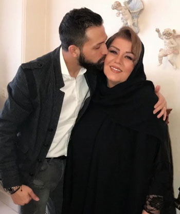 محسن افشانی در چالش عکس با مادر زن