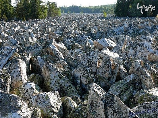 رودخانه سنگی بزرگ در روسیه