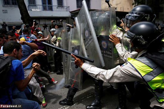 عکس: شورش مردم گرسنه در ونزوئلا