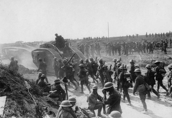 ابزار آلات جنگی در جنگ جهانی اول +عکس