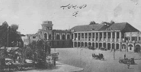 تصاویر قدیمی از میدان توپخانه تهران